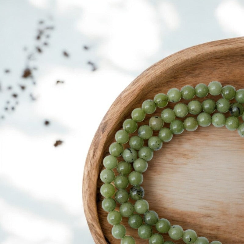 Chrysoprase Mala Beads