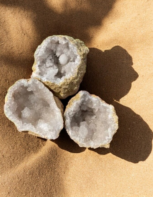 Quartz Geode Pair