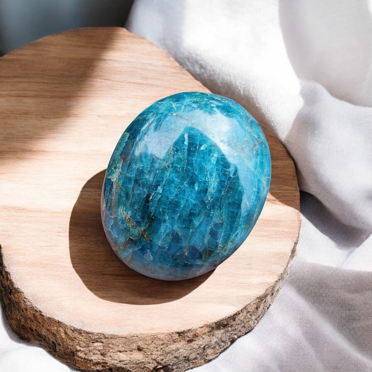 Apatite Palm Stone