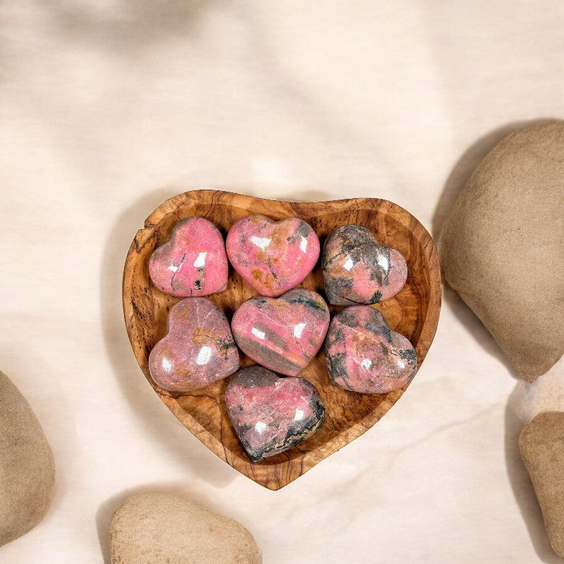 Rhodonite Heart Shape