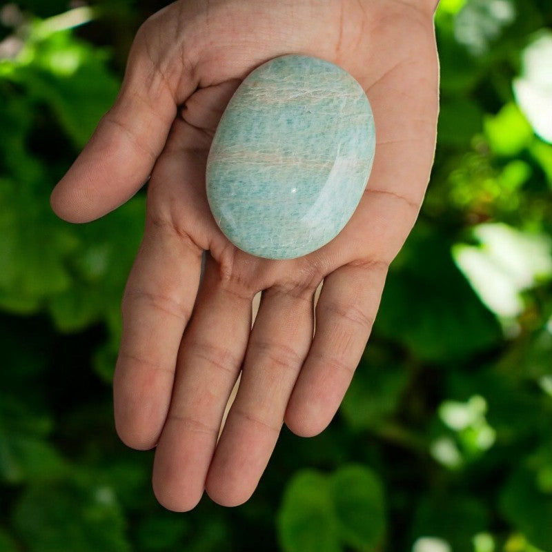 Amazonite Palm Stone