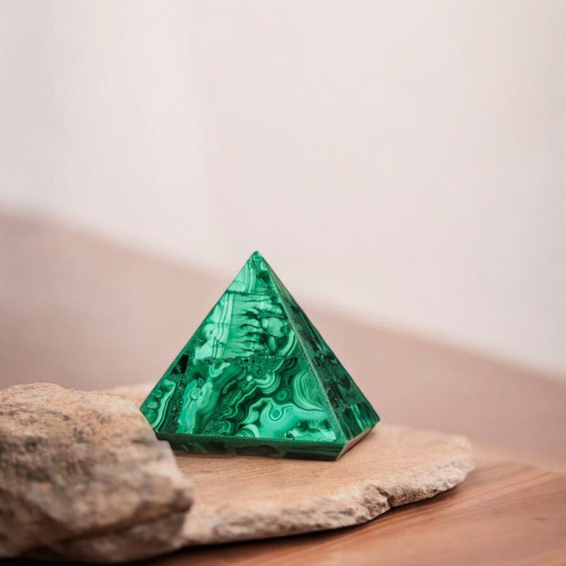 Malachite pyramid