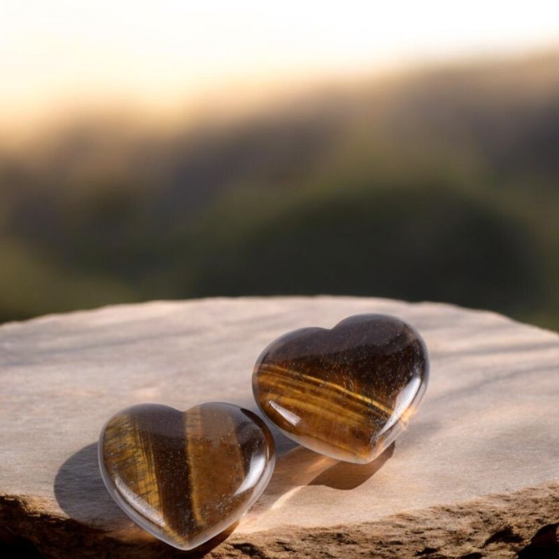 Tiger Eye Heart