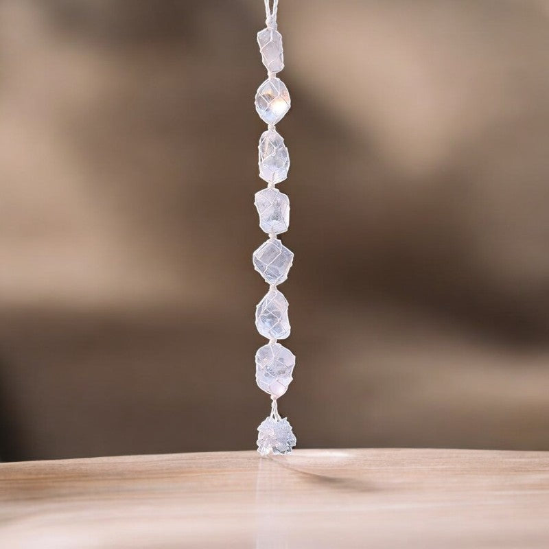 Clear Quartz Tumbled Stone Hanger