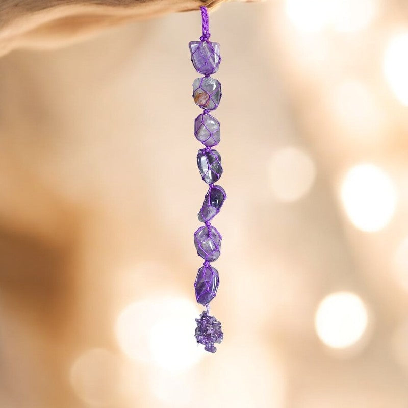 Amethyst Tumbled Stone Hanger