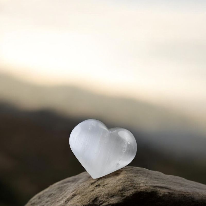 Selenite Heart