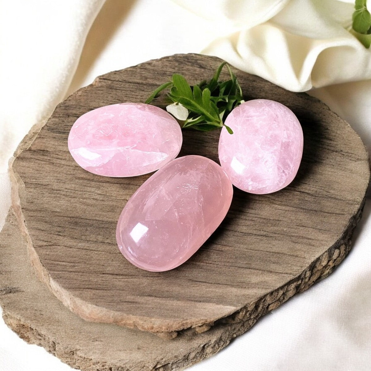 Rose Quartz Palm Stone