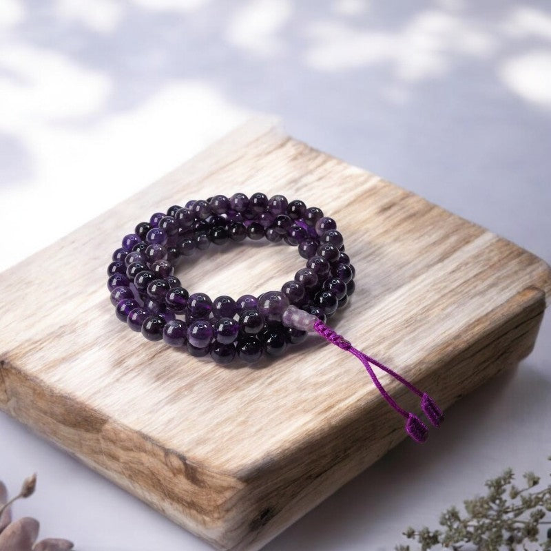 Amethyst Mala Beads