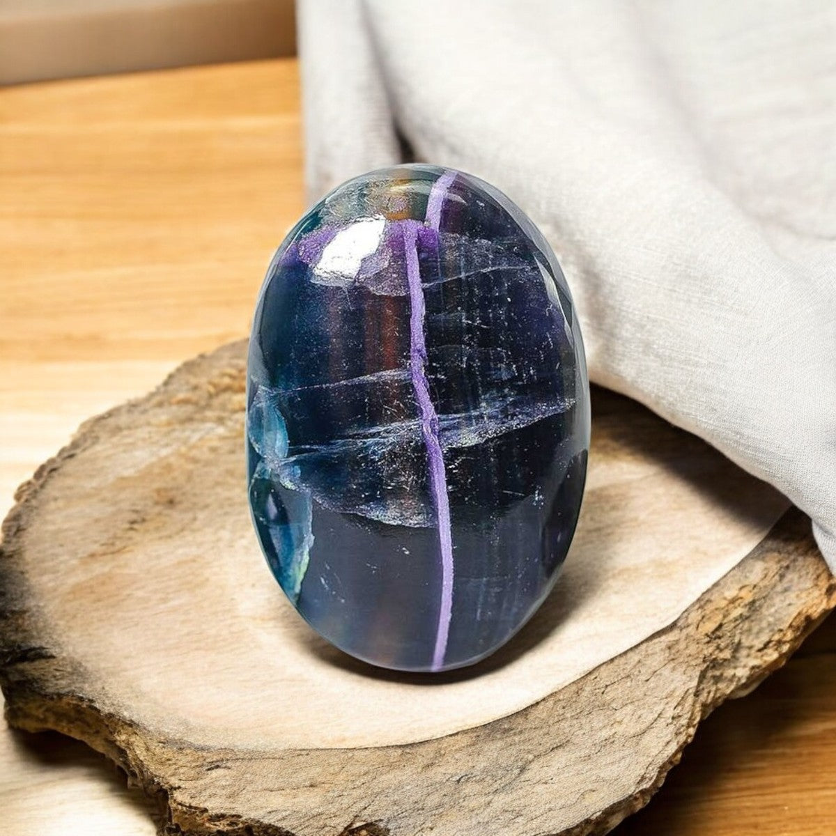 Fluorite Palm Stone