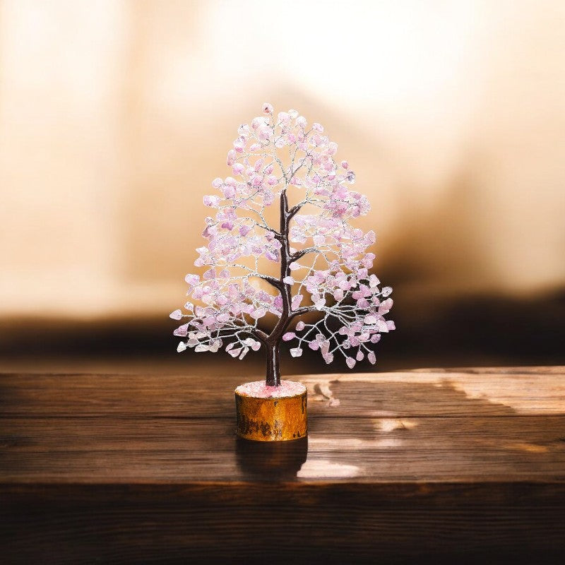 Rose Quartz Crystal Tree