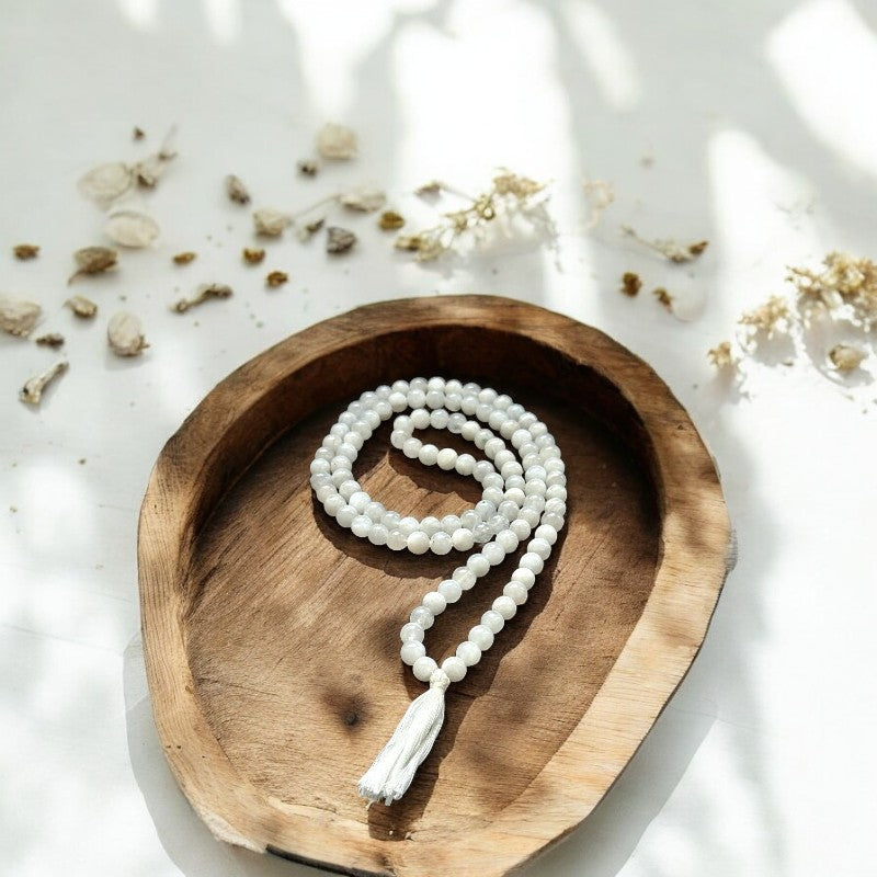 Moonstone Mala Beads