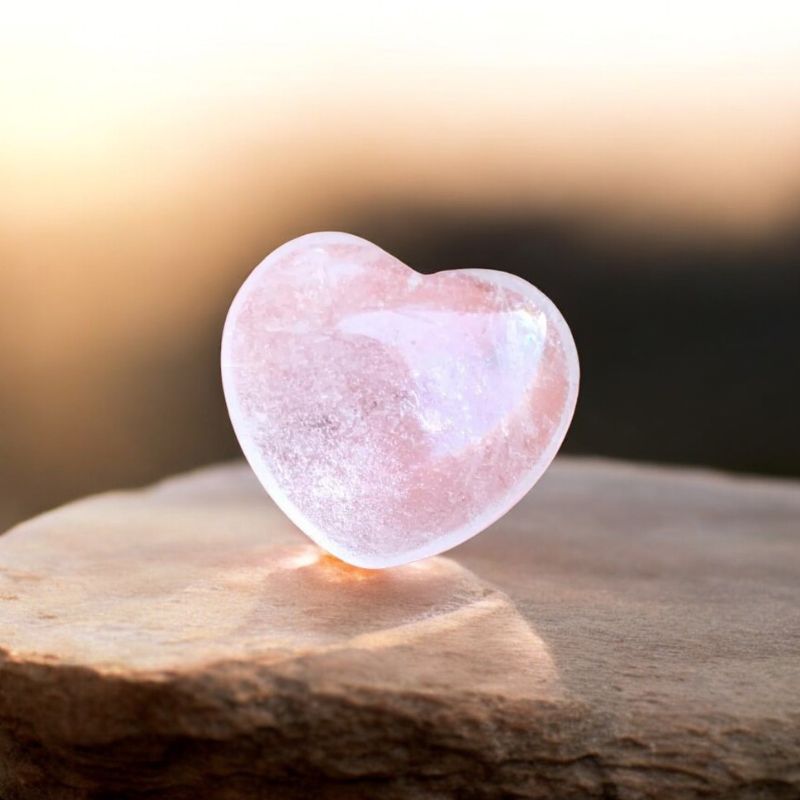 Clear Quartz Heart