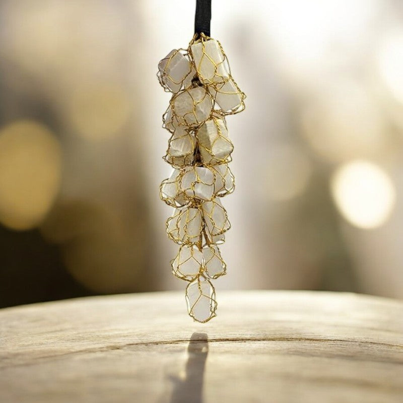 Selenite Tumbled Stone Hanger