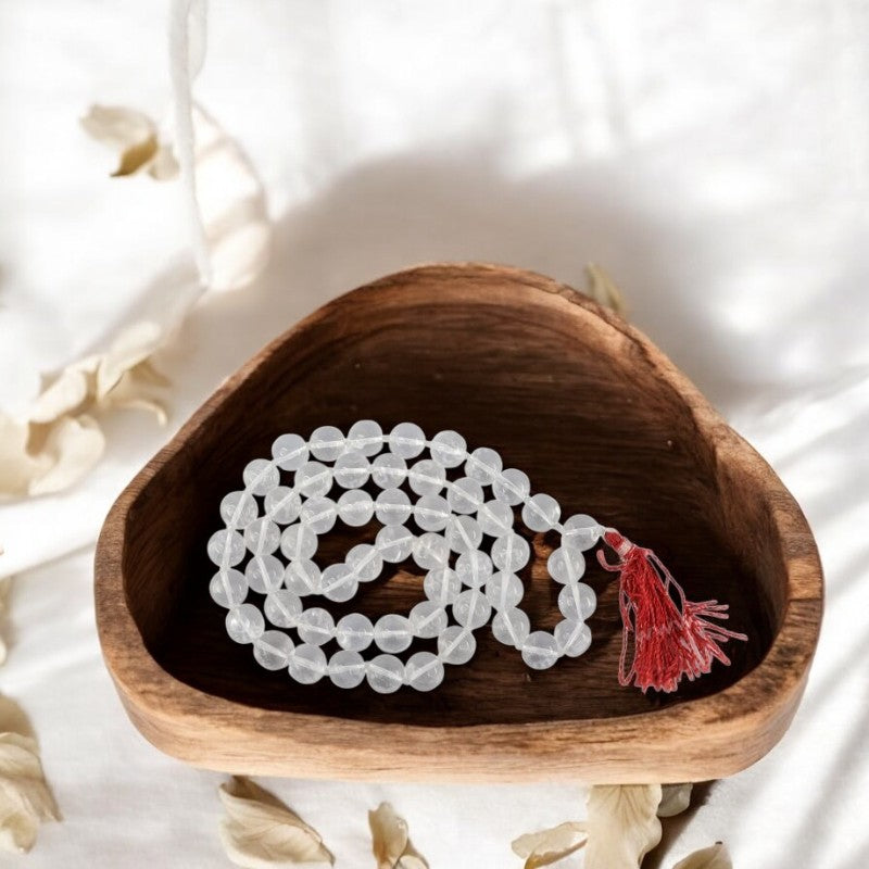 Clear Quartz Mala Beads