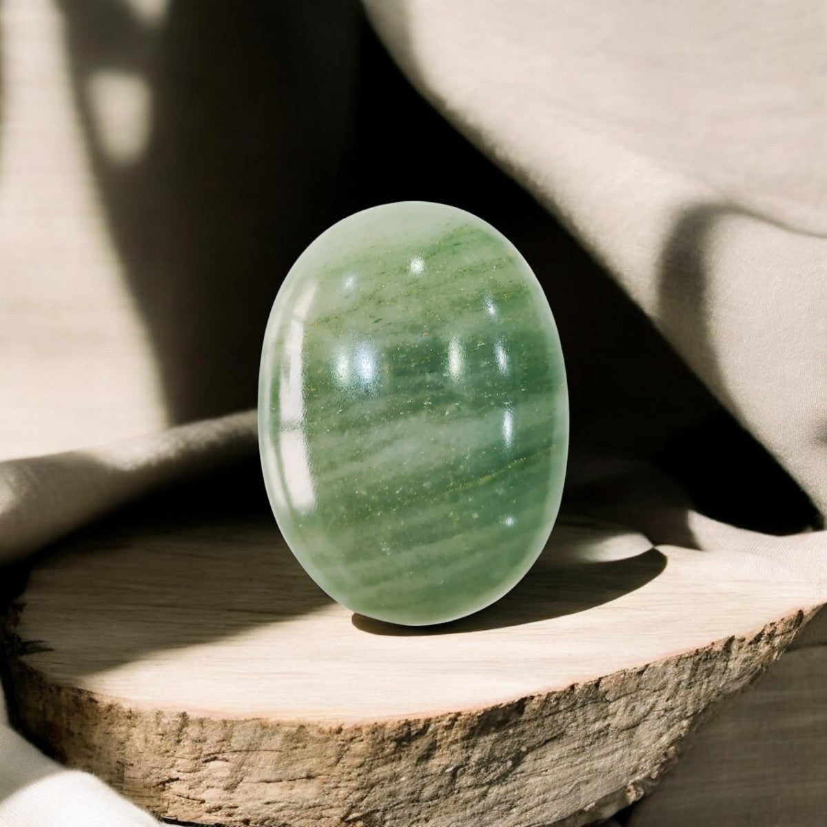 Green Aventurine Palm Stone