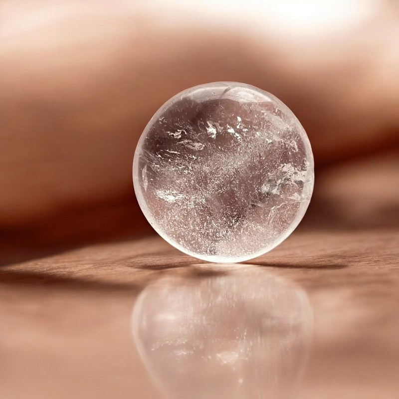 Clear Quartz Coin