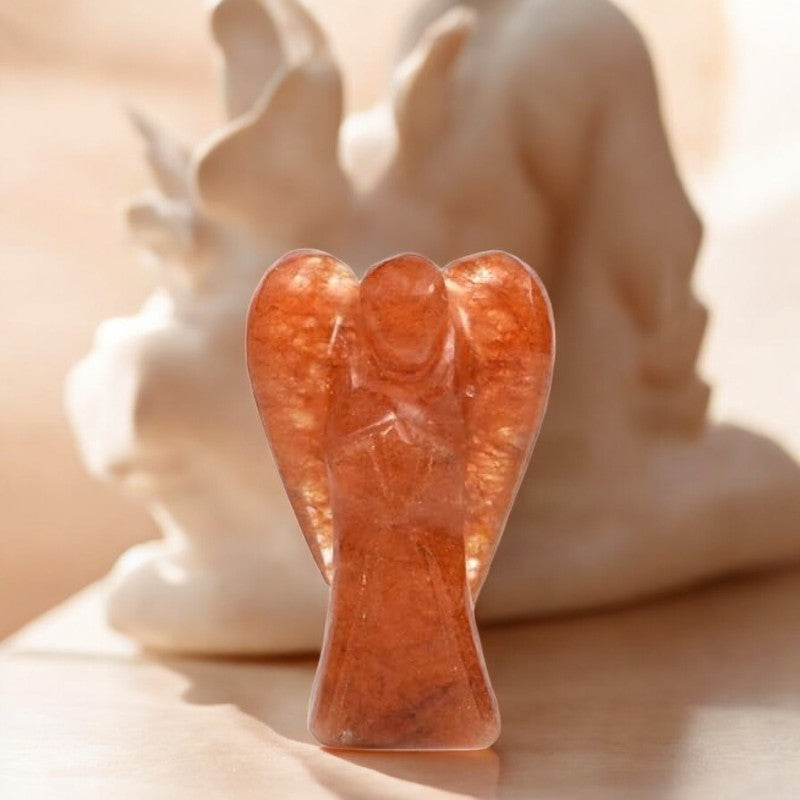 Carnelian Angel Figurine