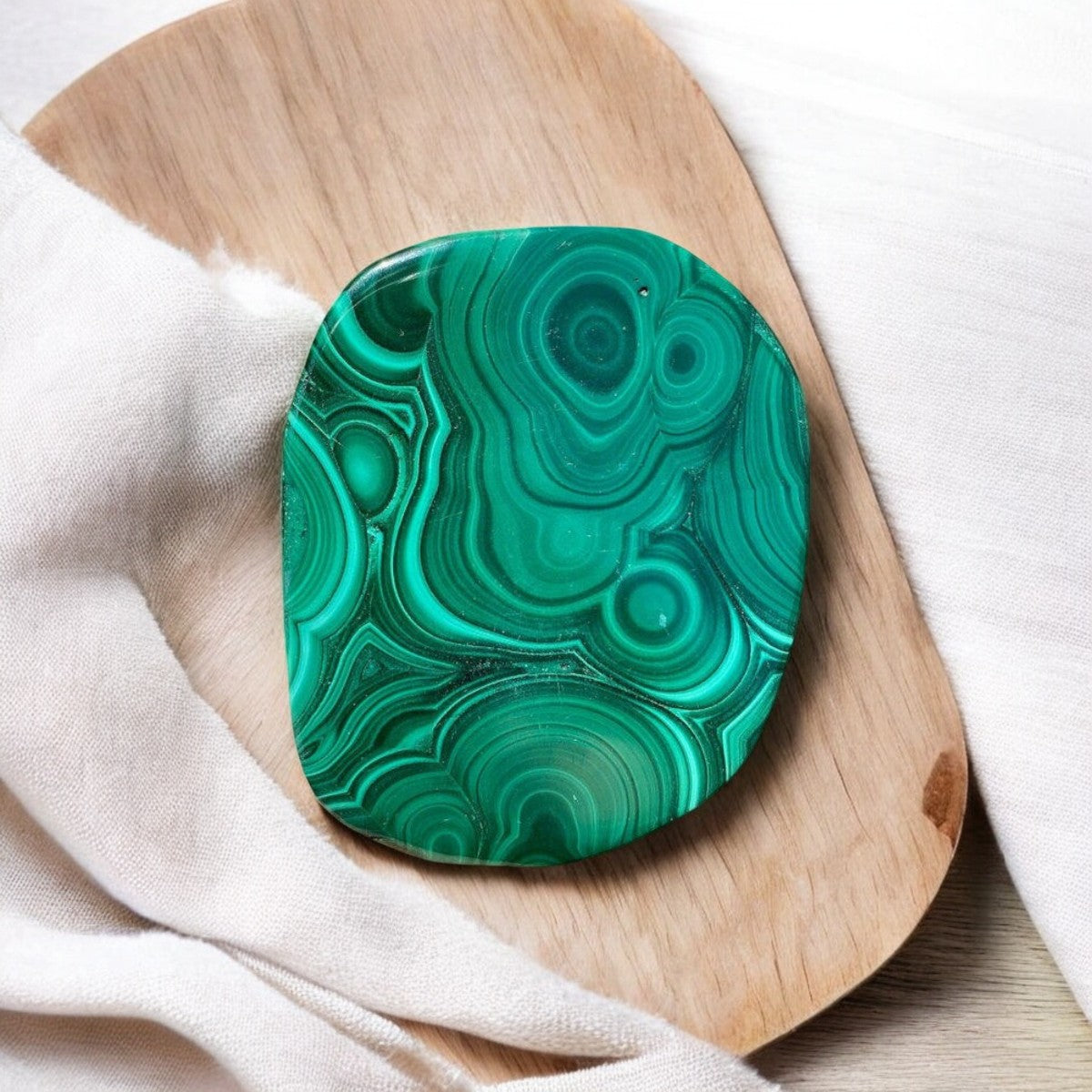 Malachite Palm Stone