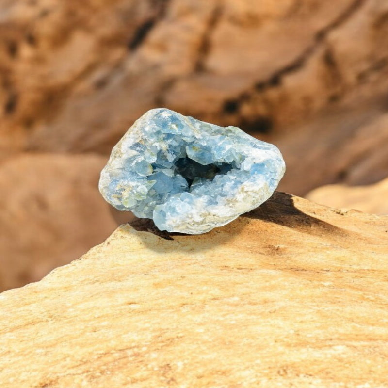 Blue Calcite Geode