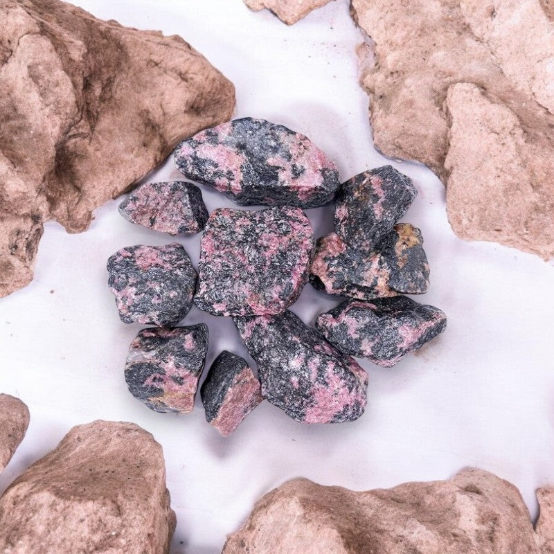 Rhodonite Raw Stones