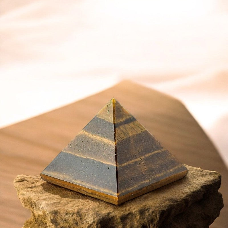 Tiger Eye Pyramid