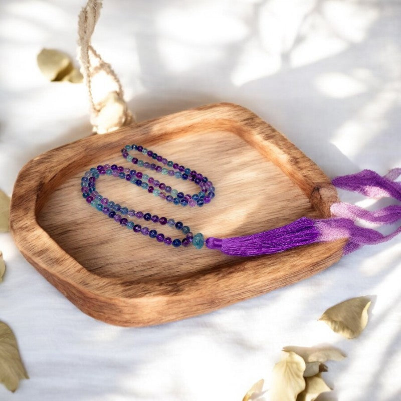 Fluorite Mala Beads