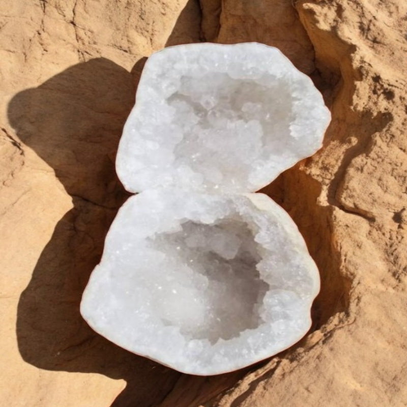 Clear Quartz Druzy Geode