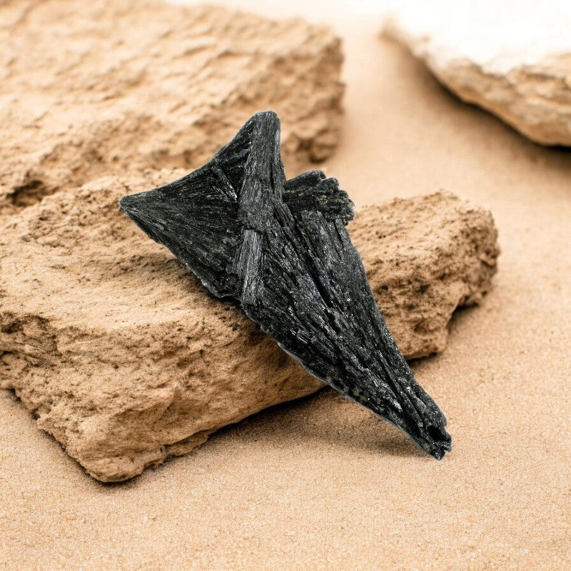 Black Kyanite Raw Stones