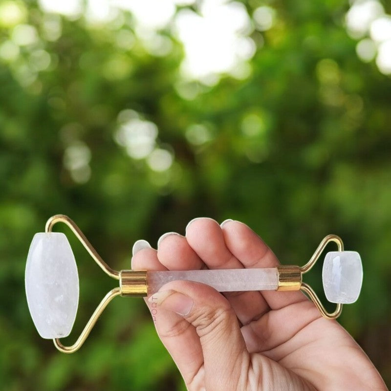 Clear Quartz Facial Roller