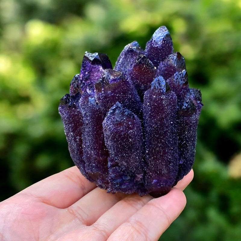 Purple Point Quartz Cluster