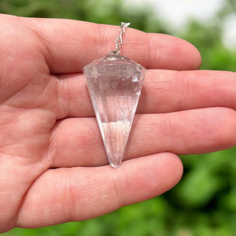 Clear Quartz Pendulum