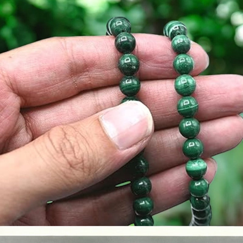 Malachite Mala Beads