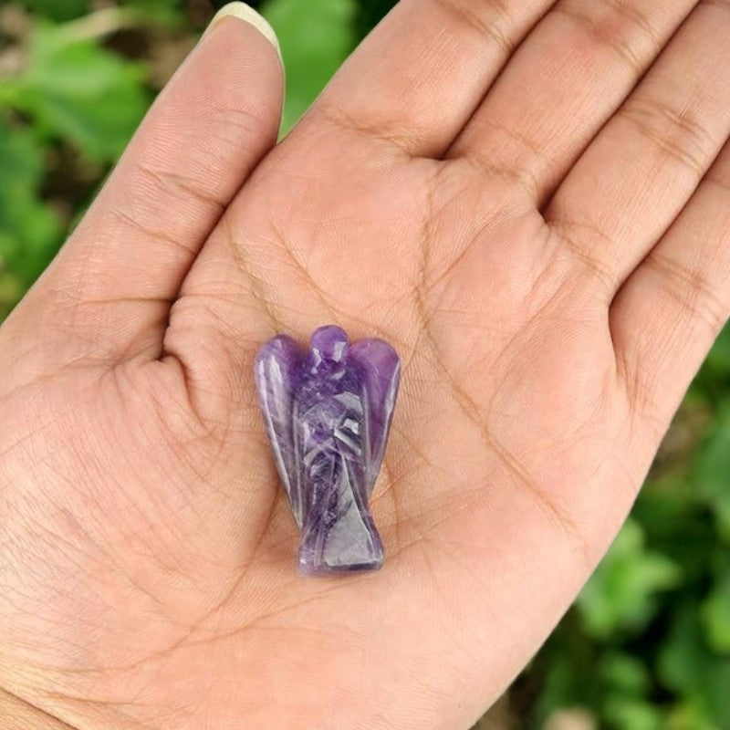 Amethyst Angel Figurine