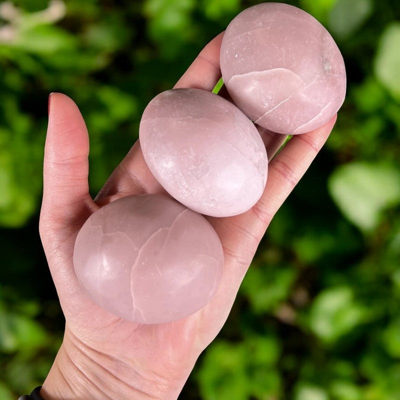 Pink Opal Palm Stone