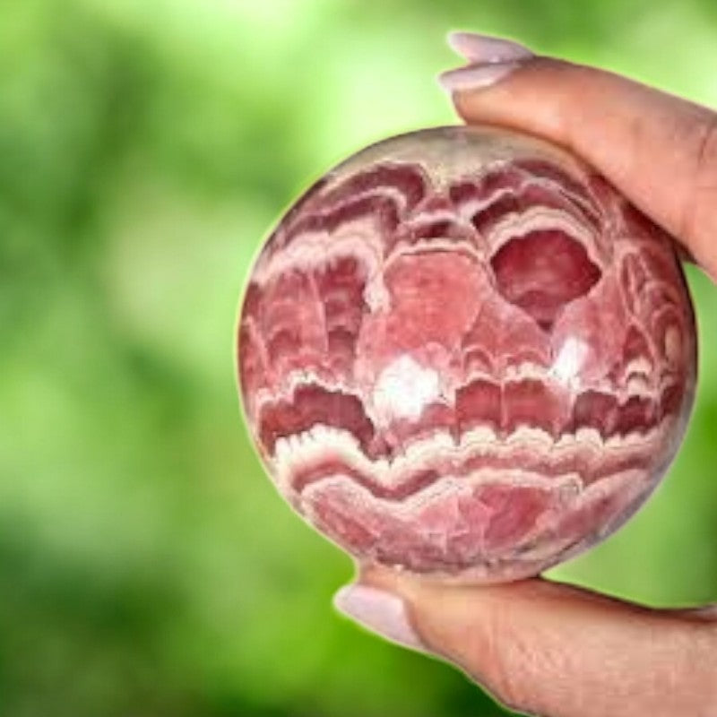 Rhodochrosite Sphere