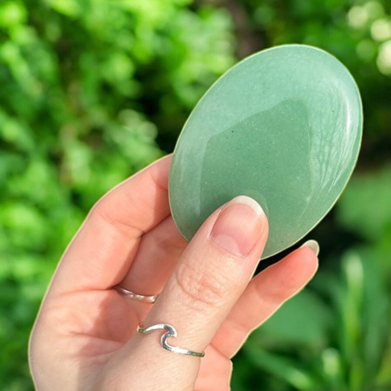 Green Aventurine Palm Stone