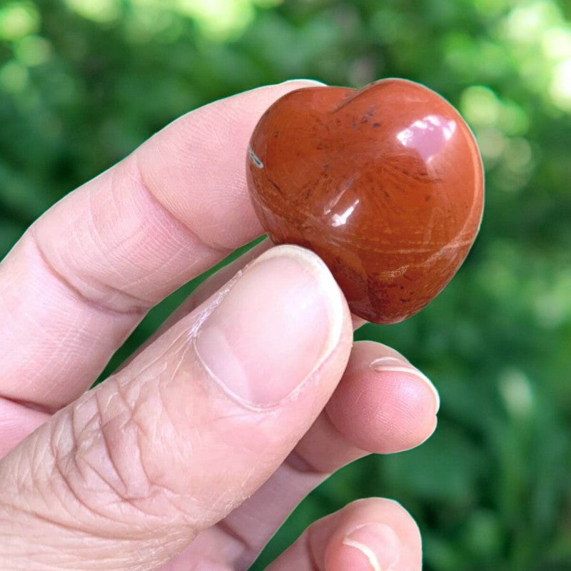 Red Jasper Heart