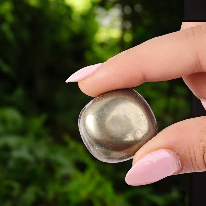 Pyrite Tumbled Stone