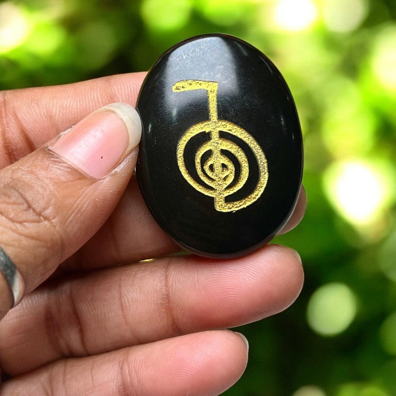 Black Tourmaline Zibu Symbol