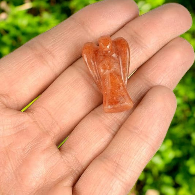 Carnelian Angel Figurine