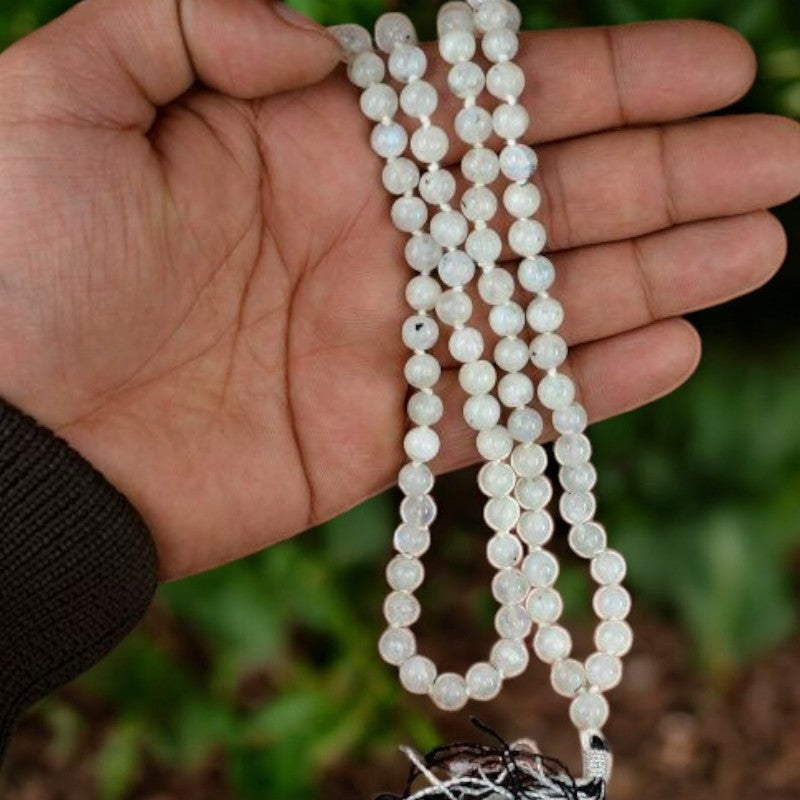 Moonstone Mala Beads