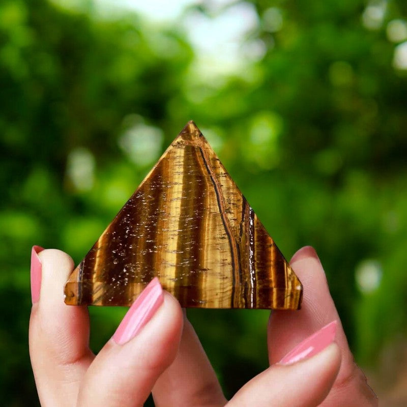 Tiger Eye Pyramid
