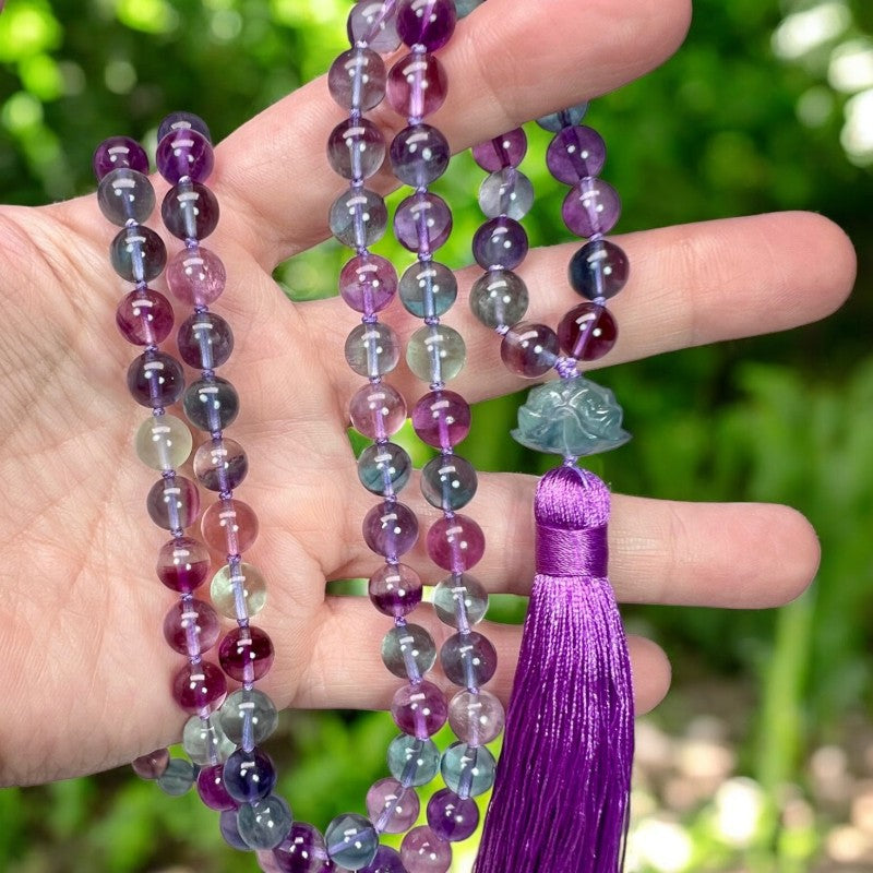 Fluorite Mala Beads