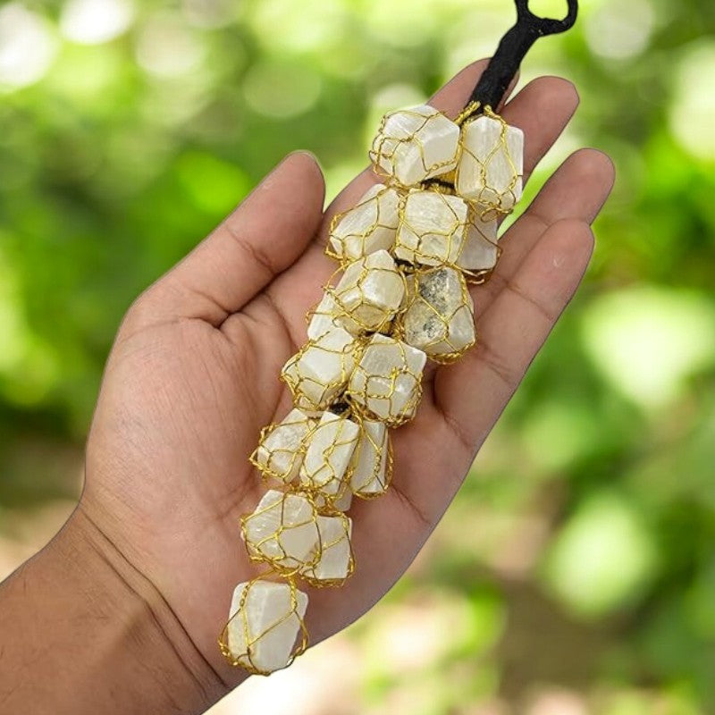 Selenite Tumbled Stone Hanger