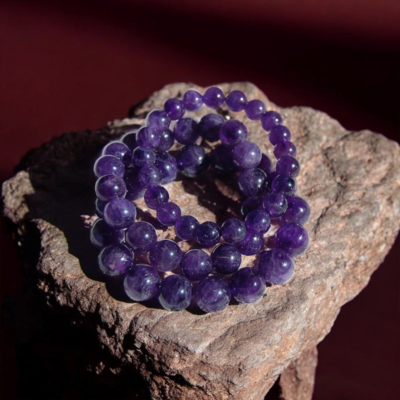 Amethyst Beaded Bracelet