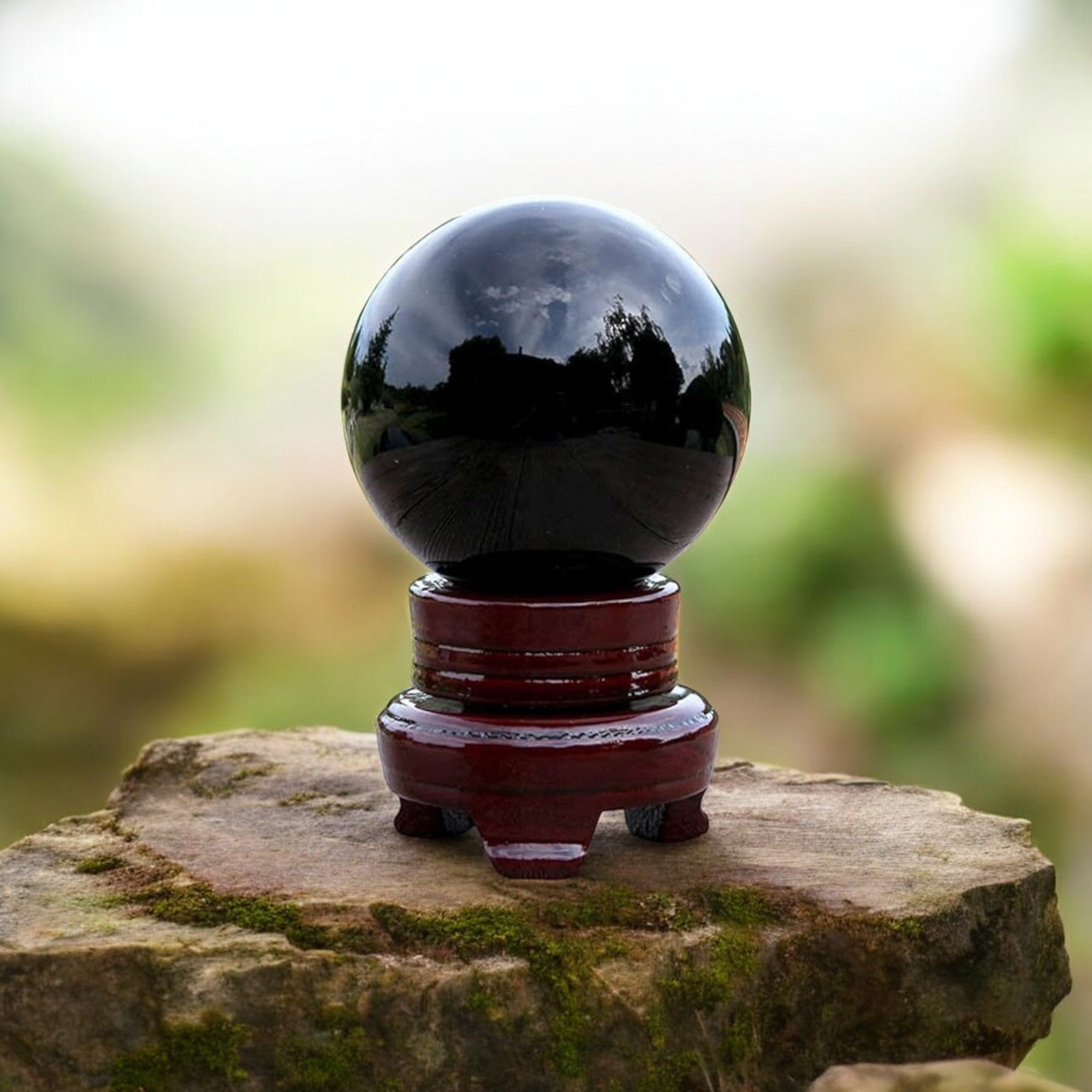 Black Obsidian Sphere