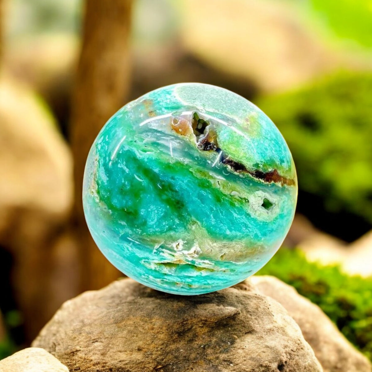 Chrysoprase Sphere