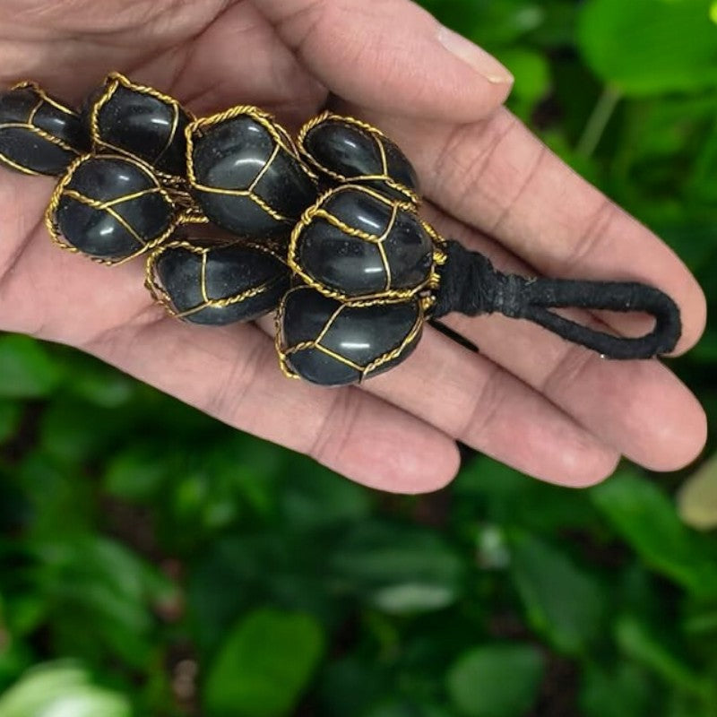 Black Obsidian Tumbled Stone Hanger