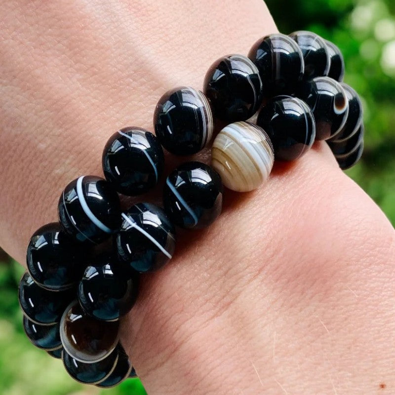 Black Agate Bracelets