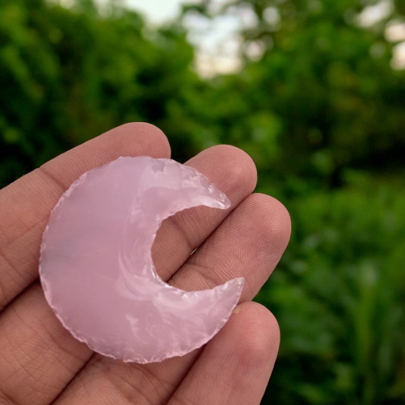 Rose Quartz Crescent Moon